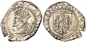 1549. Carlos I. Besançon. 1 carlos. (Vti. 689). Cospel irregular. 1,15 g. (MBC+).