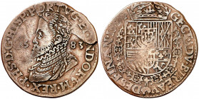 (1583-1584). Felipe II. Jetón. 4,54 g. MBC-.
