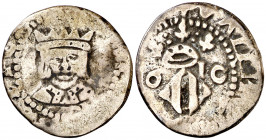 1610. Felipe III. Valencia. 1 divuitè. (AC. 561). 1,41 g. MBC-.