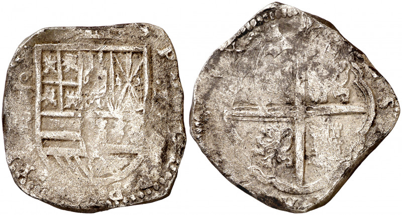 (1615-1621). Felipe III. Toledo. P. 4 reales. (AC. tipo 156). Fecha no visible. ...