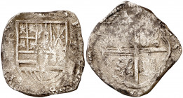 (1615-1621). Felipe III. Toledo. P. 4 reales. (AC. tipo 156). Fecha no visible. 13,42 g. BC+.
