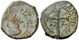 s/d. Felipe IV. Mallorca. 1 dobler. (AC. 32) (Cru.C.G. 4432b). 1,78 g. MBC-.