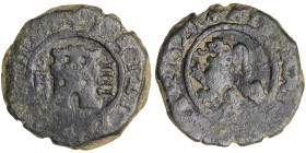 1621. Felipe IV. Burgos. 4 maravedís. (AC. 180). 3,50 g. MBC-.