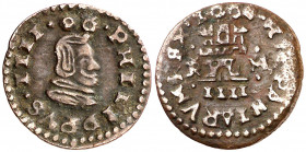 1662. Felipe IV. Trujillo. M. 4 maravedís. (AC. 280). 1,04 g. MBC.