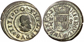 1662. Felipe IV. M (Madrid). Y. 8 maravedís. (AC. 363). 2,20 g. MBC/MBC+.