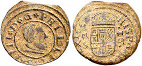 1662. Felipe IV. M (Madrid). S. 16 maravedís. (AC. 468). 3,89 g. MBC+.