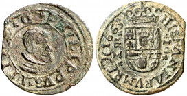1663. Felipe IV. Valladolid. M. 16 maravedís. (AC. 510). Escasa. 3,79 g. MBC/MBC+.