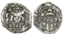 1624. Felipe IV. Valencia. 1 divuitè. (AC. 813). 1,51 g. BC+.