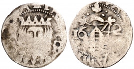 1642. Felipe IV. Valencia. 1 divuitè. (AC. 818). 1,61 g. BC/BC+.