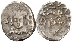 1649. Felipe IV. Valencia. 1 divuitè. (AC. 822). 1,92 g. MBC-.