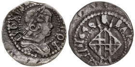 1646. Guerra dels Segadors. Barcelona. 1 sisè. (AC. 50) (Cru.C.G. 4553b). Algo descentrada. 3,54 g. MBC-.