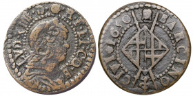 1650. Guerra dels Segadors. Barcelona. 1 sisè. (AC. 54) (Cru.C.G. 4553f). Lluís XIV. 3,80 g. MBC-/MBC.