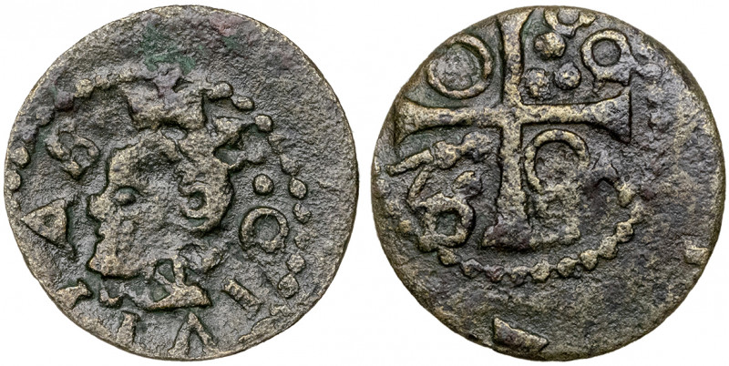 1643. Guerra dels Segadors. Solsona. 1 diner. (AC. 222) (Cru.C.G. 4652). Felipe ...