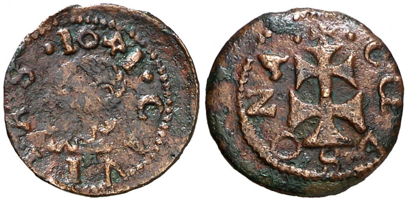 1641. Guerra dels Segadors. Solsona. 1 diner. (AC. 224) (Cru.C.G. 4650a). Busto ...