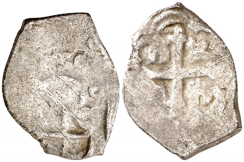 Carlos II. México. 1/2 real. (AC. tipo 35). Fecha no visble. 1,57 g. BC+.