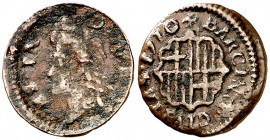 1710. Carlos III, Pretendiente. Barcelona. 1 diner. (AC. 3). 0,74 g. MBC-.