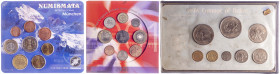 Lote de 3 expositores con series numismáticas de Eslovaquia, Gran Bretaña y Belice. A examinar. S/C.
