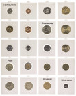 Lote de 29 monedas de Centro América y Sudamérica. A examinar. MBC/S/C.