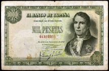 1949. 1000 pesetas. (Ed. D59) (Ed. 458). 4 de noviembre, Santillán. Escaso. MBC-.