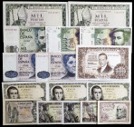 Lote de 16 billetes españoles. A examinar. BC/S/C-.