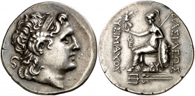 (175-150 a.C.). A nombre de Lisímaco. Tracia. Byzantion. Tetradracma. (S. 1589) (CNG. III, 1401). Bella. 16,80 g. EBC.