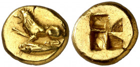 (500-450 a.C.). Misia. Kyzikos. Hekté. (S. 3824 var) (BMC. XV, 43). 2,63 g. EBC-.