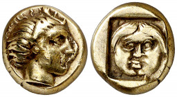 (454-427 a.C.). Lesbos. Mytilene. Hekté. (S. 4246) (CNG. VI, 980). 2,54 g. MBC+.