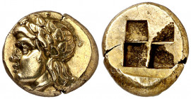 (400-330 a.C.). Jonia. Focea. Hekté. (S. 4533 var) (BMC. XIV, 38 sim). Bella. 2,54 g. EBC.