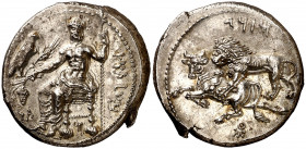 Mazaios (361-334 a.C.). Cilicia. Tarso. Estátera. (S. 5650 var) (BMC. XXI, 52 var). Bella. 10,64 g. EBC.