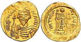 Focas (602-610). Constantinopla. Sólido. (Ratto 1181) (S. 620). Rayitas. 4,40 g. MBC+.