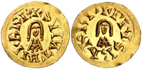 Suintila (621-631). Barbi (Antequera). Triente. (CNV. 284.3) (R.Pliego 366d). Bella. 1,41 g. EBC-.