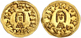 Suintila (621-631). Barbi (Antequera). Triente. (CNV. 284.5) (R.Pliego 366f). Muy bella. 1,44 g. EBC+.