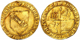 Juan II (1406-1454). Sevilla. Dobla de la banda. (AB. 617.1). 4,55 g. EBC-.