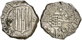 (1641). Guerra dels Segadors. Girona. 5 sous. (AC. 145) (Cru.C.G. 4605a). Principat. Rara. 6,01 g. MBC+.