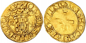 Portugal. s/d. Juan III (1521-1557). Lisboa. 1 cruzado (400 reis). (Fr. 26) (Gomes 166.02). Rara. AU. 3,44 g. MBC+.