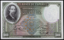 1931. 1000 pesetas. (Ed. C13) (Ed. 362). 25 de abril, Zorrilla. Raro. S/C.