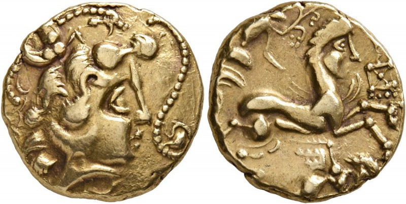 CELTIC, Northwest Gaul. Veneti. 2nd century BC. Stater (Gold, 19 mm, 7.49 g, 6 h...