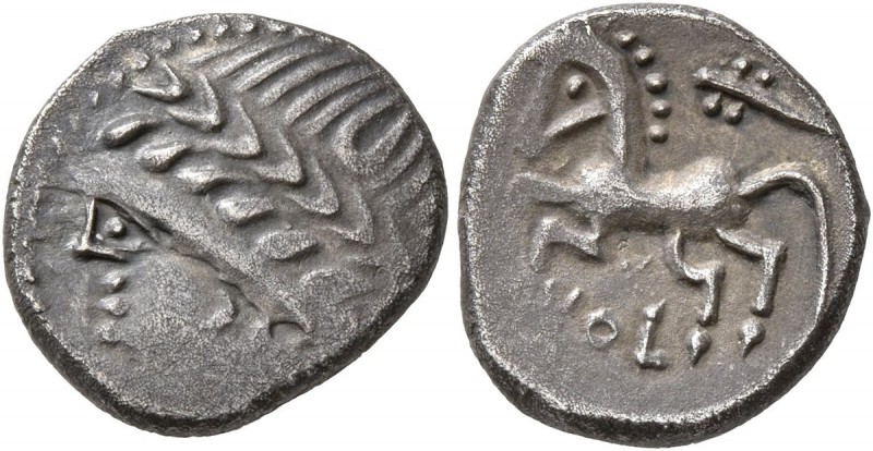 CELTIC, Southern Gaul. Allobroges. Cn. Pompeius Voluntilus, Circa 70-61 BC. Drac...