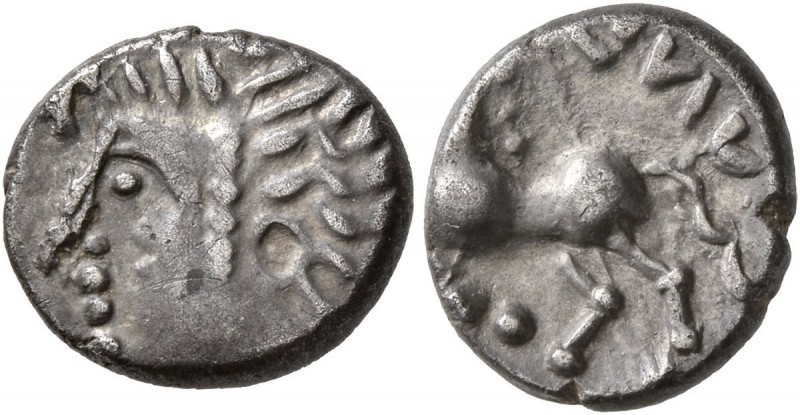 CELTIC, Central Europe. Uncertain tribe. Mid to late 1st century BC. Quinarius (...
