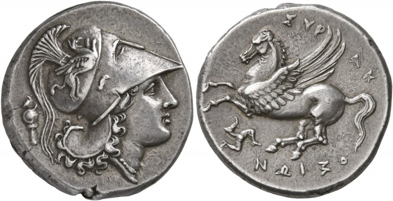 SICILY. Syracuse. Agathokles, 317-289 BC. Stater (Silver, 22 mm, 8.49 g, 9 h), c...