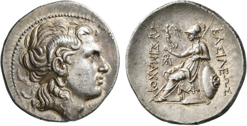 KINGS OF THRACE. Lysimachos, 305-281 BC. Tetradrachm (Silver, 30 mm, 17.18 g, 12...