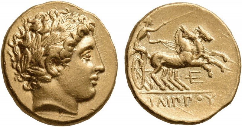 KINGS OF MACEDON. Philip II, 359-336 BC. Stater (Gold, 18 mm, 8.59 g, 7 h), Pell...