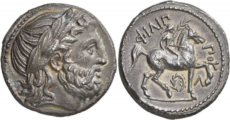 KINGS OF MACEDON. Philip II, 359-336 BC. Tetradrachm (Silver, 25 mm, 13.97 g, 2 ...