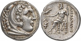 KINGS OF MACEDON. Alexander III ‘the Great’, 336-323 BC. Tetradrachm (Silver, 25 mm, 17.17 g, 11 h), Amphipolis, struck by Kassander, as regent or as ...