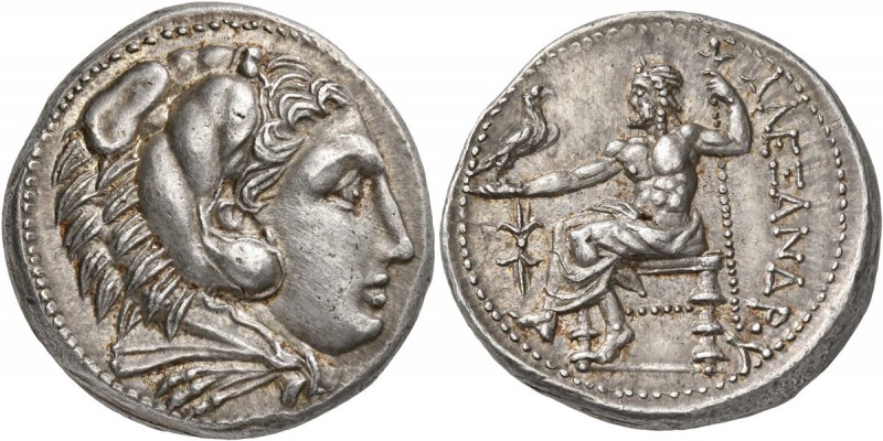 KINGS OF PAEONIA. Audoleon, circa 315-286 BC. Tetradrachm (Silver, 26 mm, 17.25 ...