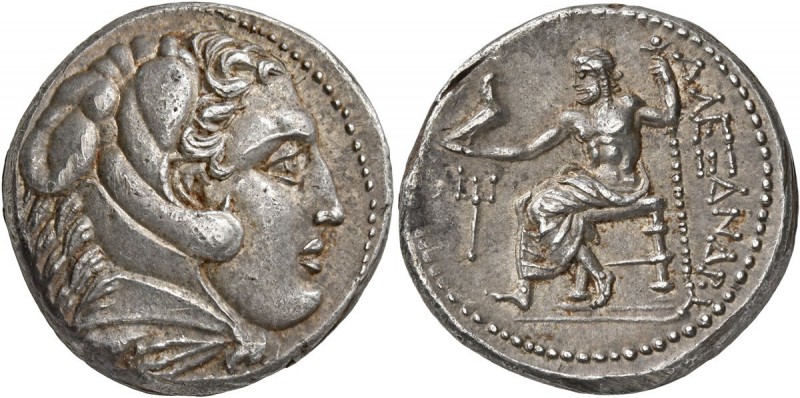 KINGS OF PAEONIA. Audoleon, circa 315-286 BC. Tetradrachm (Silver, 25 mm, 17.28 ...