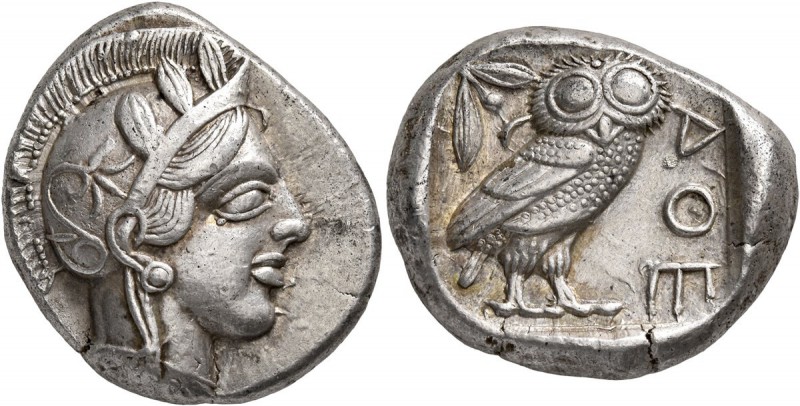 ATTICA. Athens. Circa 440s-430s BC. Tetradrachm (Silver, 25 mm, 17.18 g, 10 h). ...