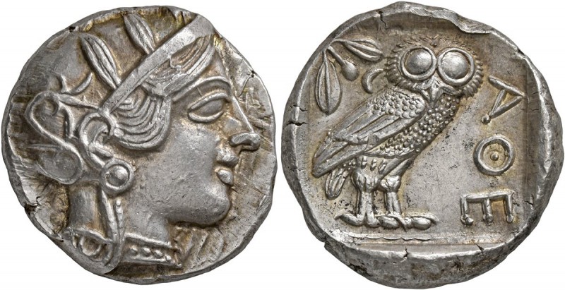 ATTICA. Athens. Circa 430s-420s BC. Tetradrachm (Silver, 24 mm, 17.20 g, 9 h). H...