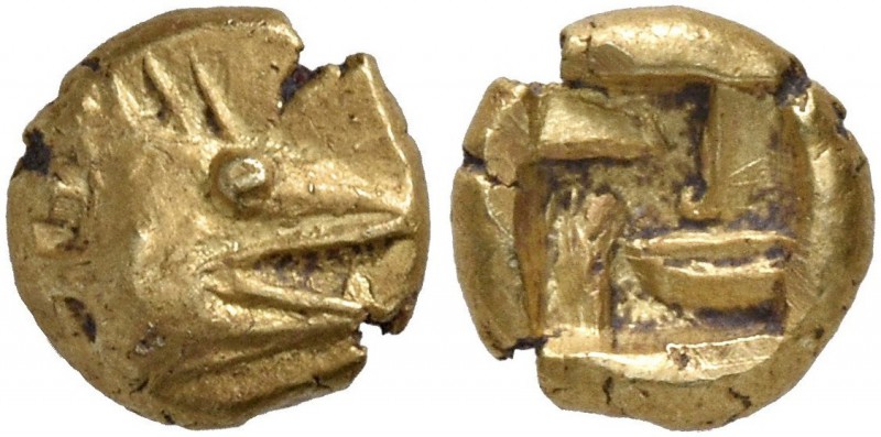 MYSIA. Kyzikos. Circa 600-550 BC. Myshemihekte – 1/24 Stater (Electrum, 6 mm, 0....
