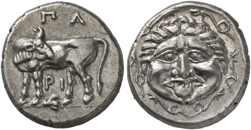 MYSIA. Parion. 4th century BC. Hemidrachm (Silver, 13 mm, 2.34 g, 1 h). ΠΑ/ΡΙ Bu...